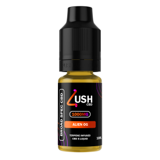 Alien OG - Lush CBD 10ml Terpene Infused Broad Spectrum CBD E-liquid