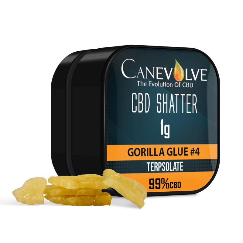 Gorilla Glue - Canevolve CBD Shatter 99% 1g