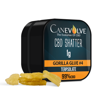 Gorilla Glue - Canevolve CBD Shatter 99% 1g