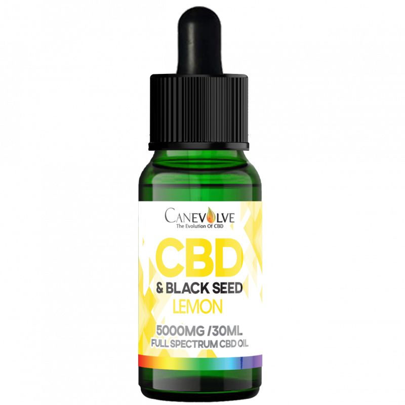 Lemon - 5000mg CBD & Black Seed Oil Tincture 30ml