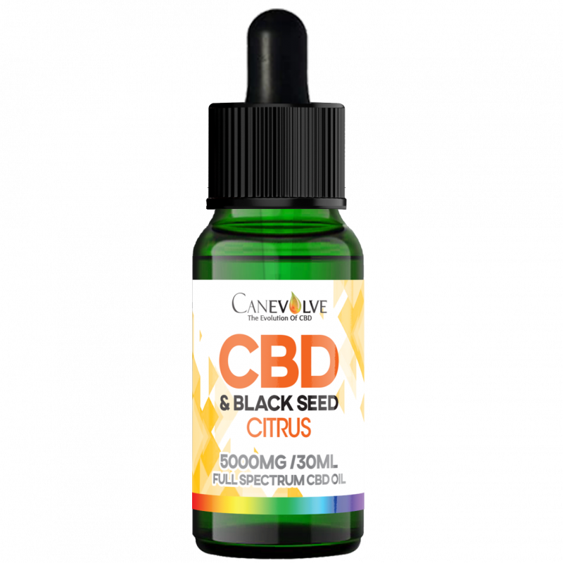 Citrus - 5000mg CBD & Black Seed Oil Tincture 30ml