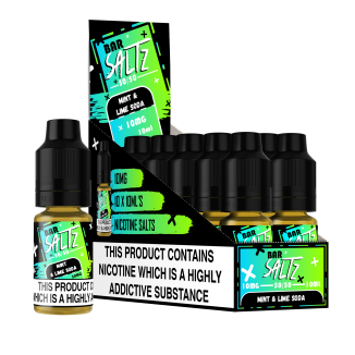 Mint & Lime Soda - Bar Saltz 10ml - 10mg - 50/50