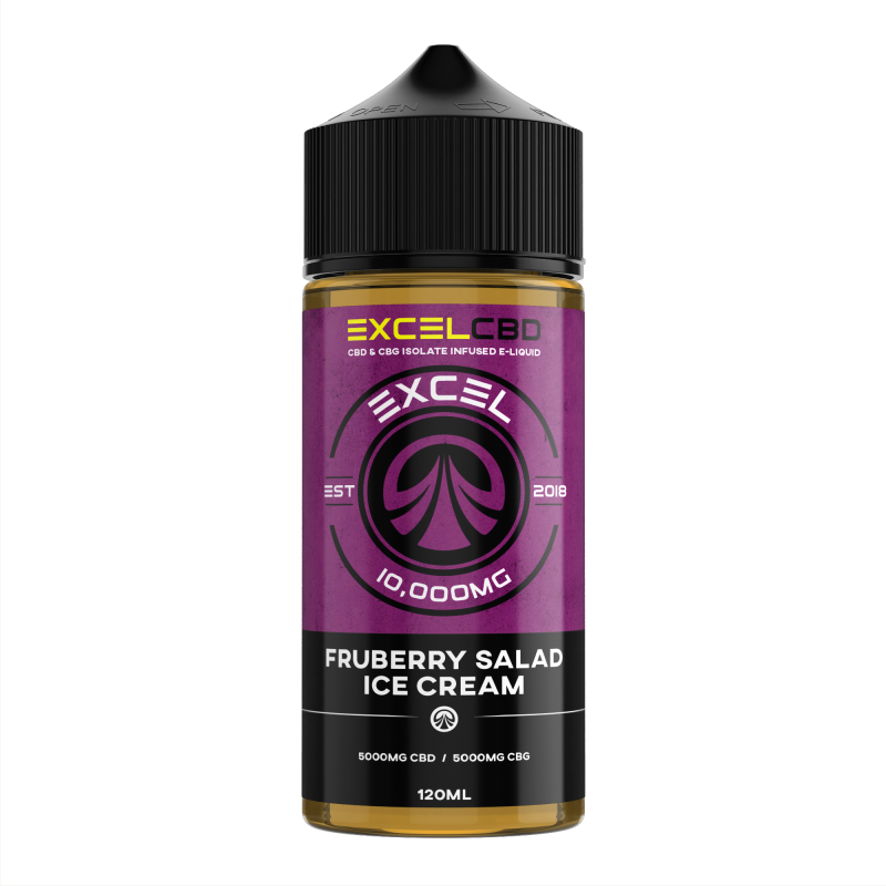 Fruberry Ice Cream - Excel CBD 10,000mg CBD/CBG 120ML