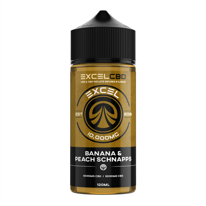 Banana & Peach Schnapps - Excel CBD 10,000mg CBD/CBG 120ML