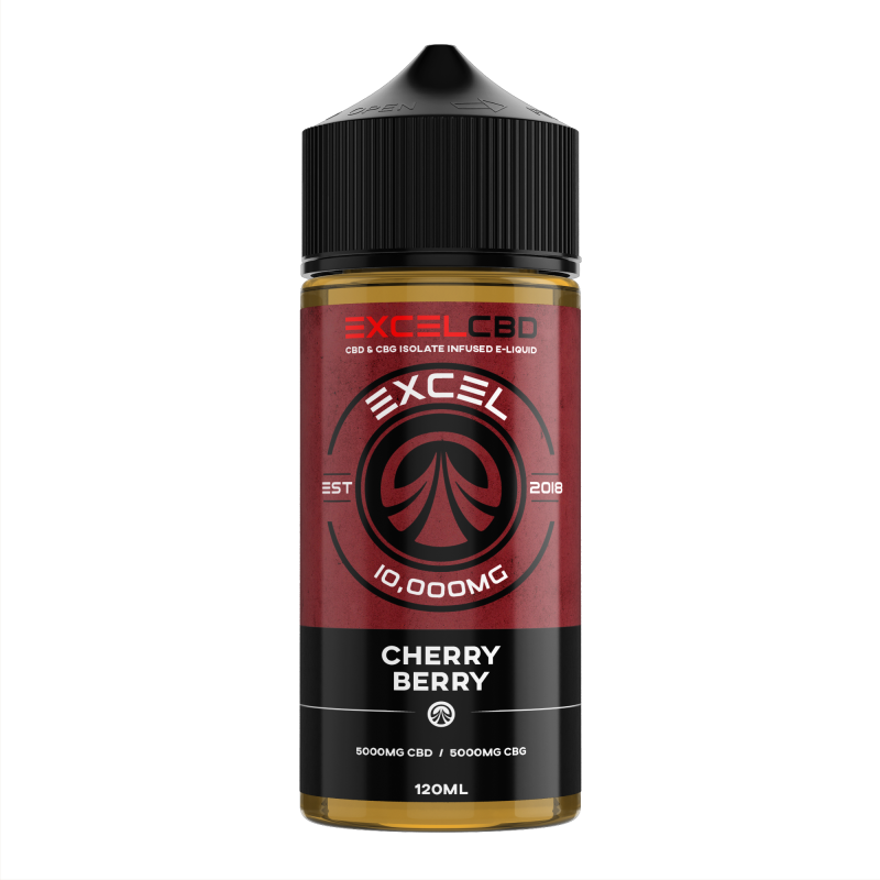 Cherry Berry - Excel CBD 10,000mg CBD/CBG 120ML